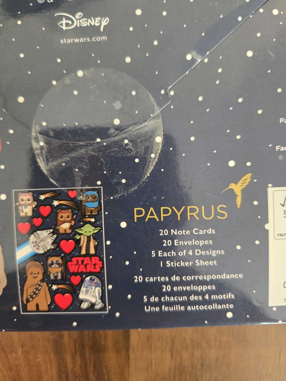 Star Wars Valentines Kids Note Card Set - Picture 3 of 3